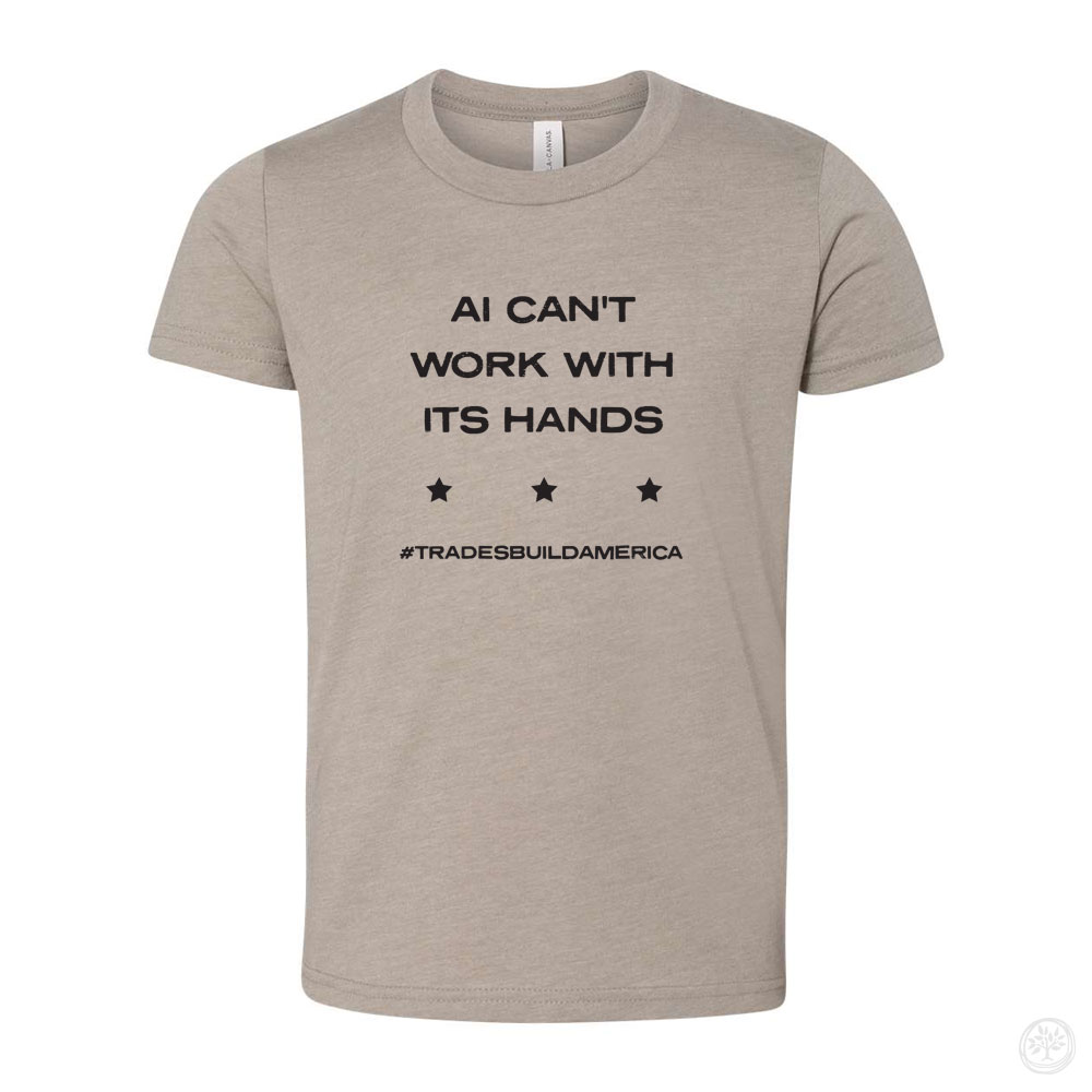 AI No Hands YOUTH Bella + Canvas CVC Tee